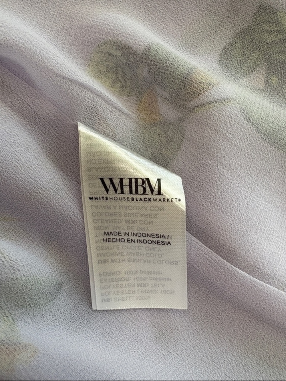 White House Black Market Floral Ruffle Top, Size XL, NWT - Picture 10 of 14